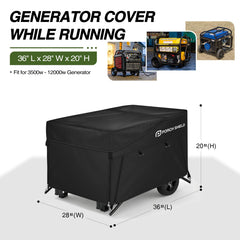 Porch Shield Generator Cover side view showcasing the opening design