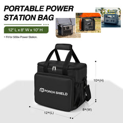 Porch Shield Power Station Bag side view with pockets