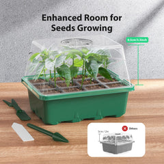 Porolir Seed Starter Tray Kit stacked for compact storage