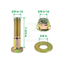 POSEAGLE 132-9420 Flat Idler Pulley installed on a Toro mower deck