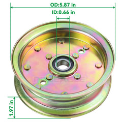 POSEAGLE 3 Pack Husqvarna Idler Pulley with hardware kit