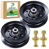 POSEAGLE Flat Idler Pulley front view with specifications