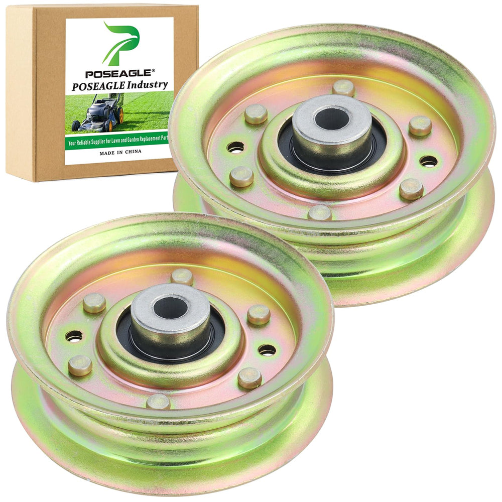 POSEAGLE idler pulley front view, metal construction