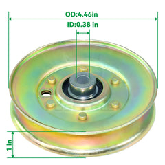 POSEAGLE Idler Pulley side view showing dimensions