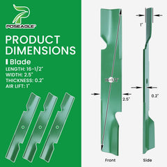 POSEAGLE lawn mower blades packaging