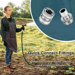 POWER TOWN Quick Connect Hose Fittings with viton o-rings included