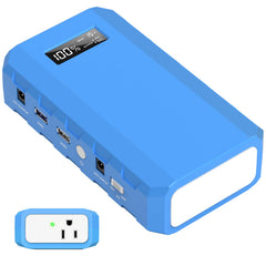 powkey Portable Power Station front view, Dark Blue