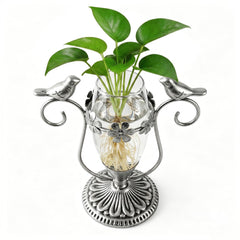 POXOHO Tabletop Plant Propagation Station with hummingbirds front view