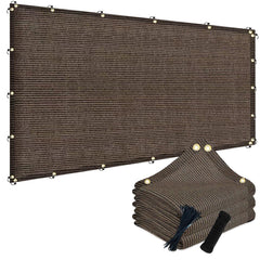 POYEE 6x6ft Sun Shade Cloth in Mocha colour, front view