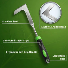 Precision L-Shaped Crack Weeder in action
