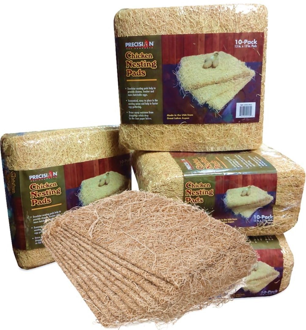 PRECISION PET Chicken Nesting Pads, 13x13 inches, Beige