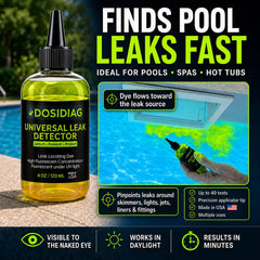 Precision tip of DOSIDIAG Pool Leak Detection Dye