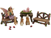 PRETMANNS Fairy Garden Accessories Kit with 14 hand-painted figurines