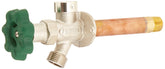 Prier Quarter-Turn Frost Free Hydrant front view with satin nickel finish