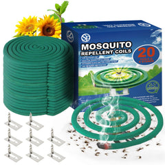 PRO Mosquito Repellent Coils package containing 20 coils and 8 stands