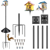 PROERR Smart Bird Feeder Pole Stand 79in front view