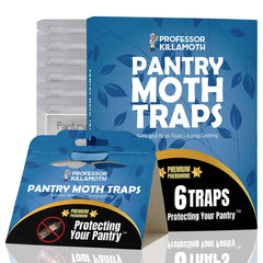 Professor Killamoth Pantry Moth Traps blue floral design front view