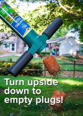 ProPlugger 5-IN-1 Lawn Tool in use planting bulbs
