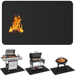 Protebox Under Grill Mat 60 x 40 inch black front view