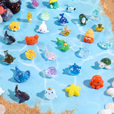 Prudiut Mini Ocean Resin Animals assorted figures front view