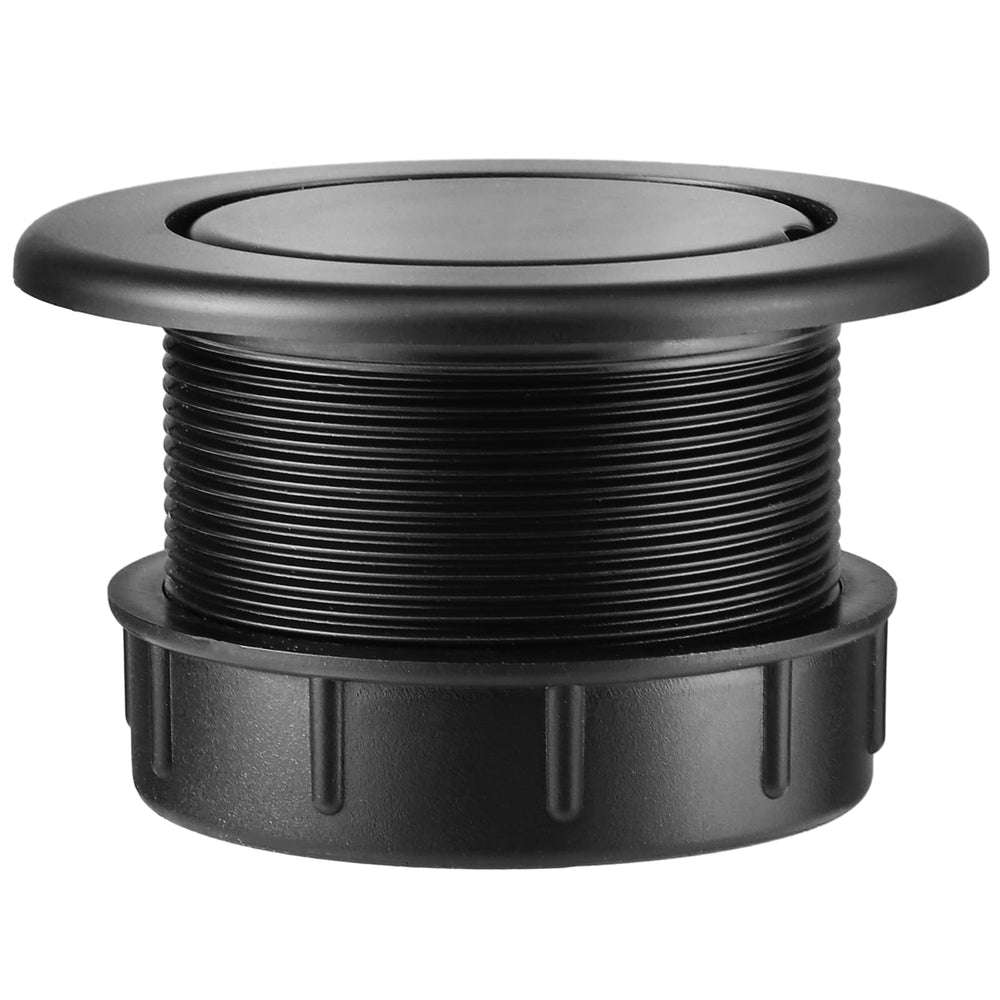 Prudiut patio umbrella hole ring plug cap set black front view
