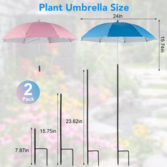 Prudiut Plant Umbrella installed in a garden
