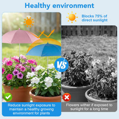 Prudiut Plant Umbrella with adjustable pole