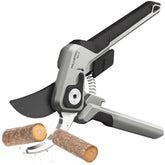 PrunePro Bypass Hand Pruner front view with stainless steel blades