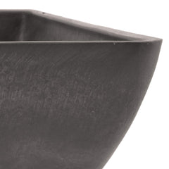 PSW Pot Collection 12x6 inch Dark Charcoal Square Planter side view