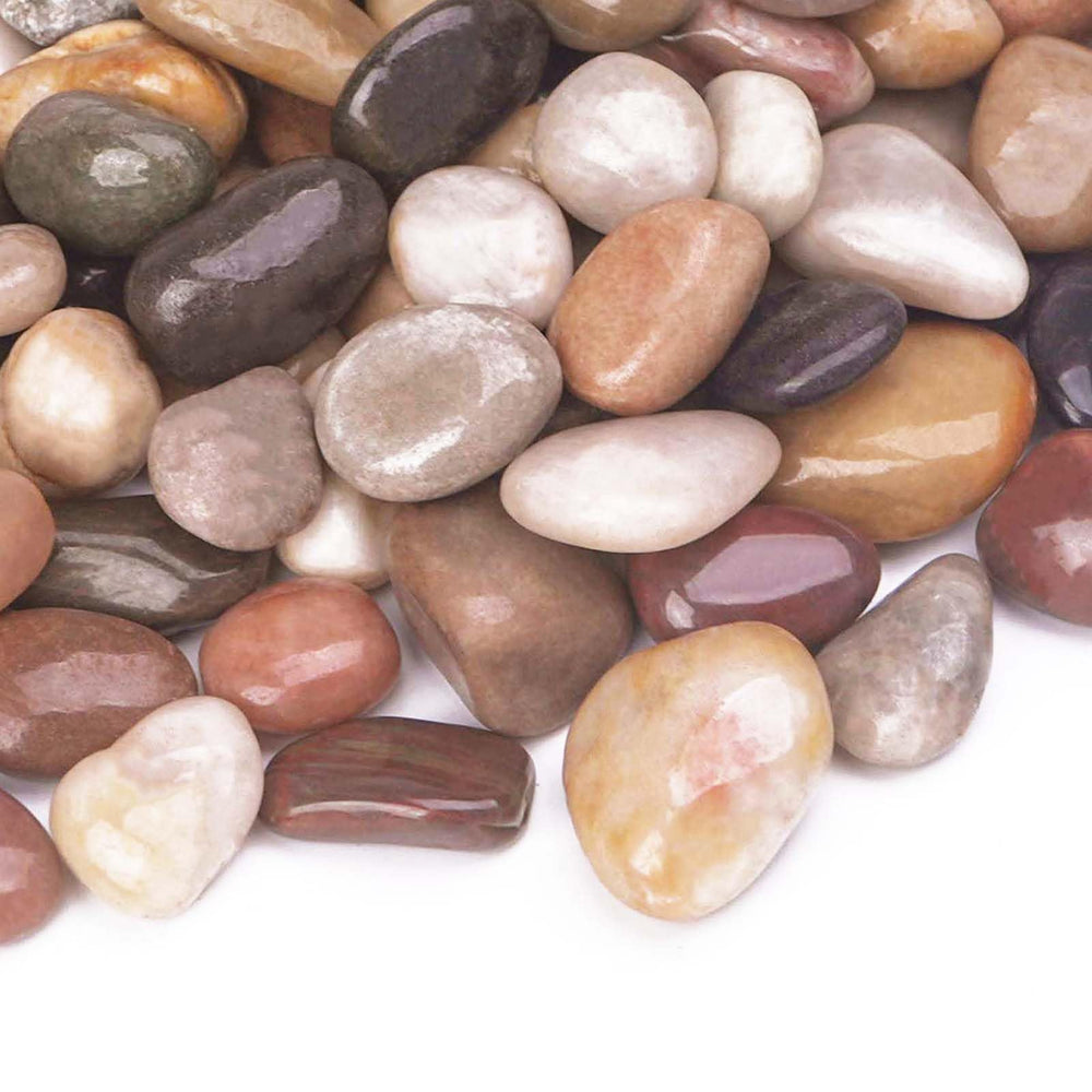 Pulovin 10 lbs decorative rocks mixed colour front view
