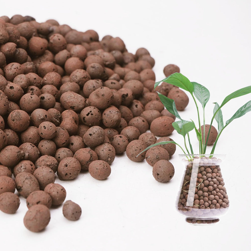 Pulovin 10 lbs LECA clay pebbles in packaging