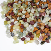 Pulovin 10 lbs polished pebbles front view in packaging