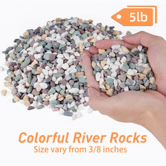 Pulovin pea gravel in glass jar for decoration