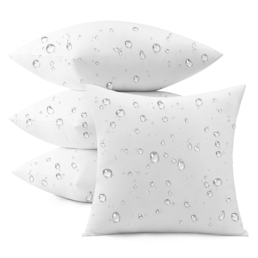puredown 20x20 Outdoor Pillow Insert front view with waterproof fabric