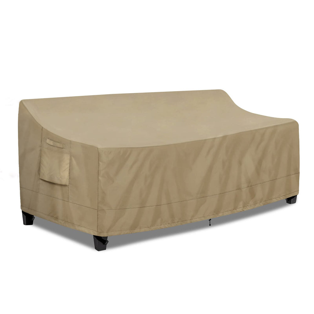 PureFit 3-Seater Outdoor Couch Cover Camel front view