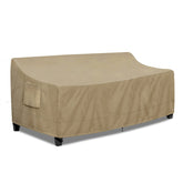PureFit 3-Seater Outdoor Couch Cover Camel front view