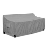 PureFit Outdoor Couch Cover Grey front view