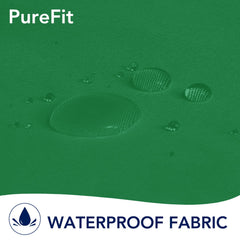 PureFit Outdoor Curtain Green side view with grommet detail