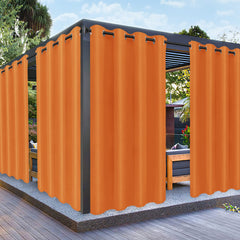 PureFit Outdoor Curtain in orange, front view
