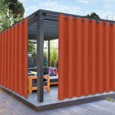 PureFit Outdoor Curtain Red Clay front view