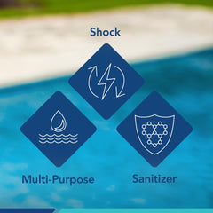 Puri Tech Chlorine Tablets in pool floater