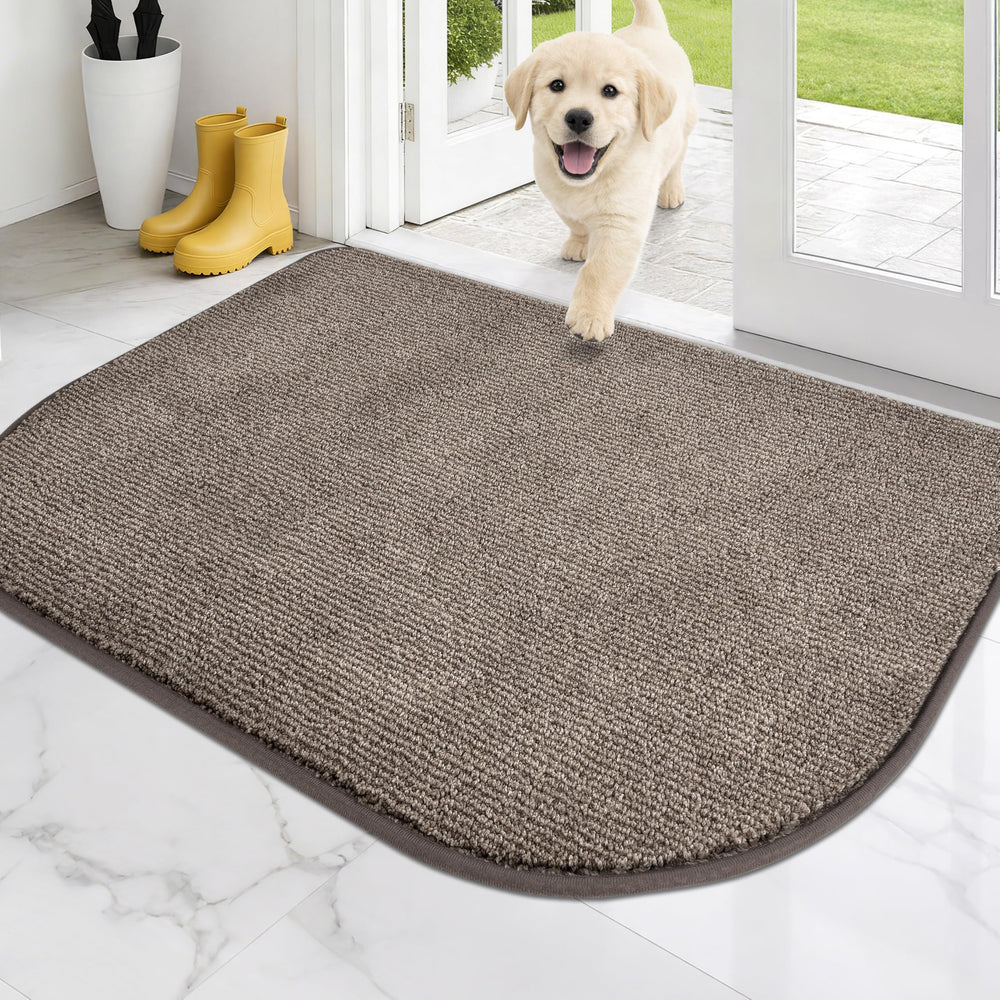 PURRUGS Dirt Trapping Door Mat Heathered Beige front view
