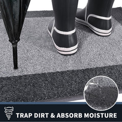 PURRUGS Dirt Trapping Door Mat Light Grey side view
