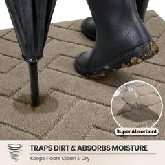 PURRUGS Dirt Trapping Door Mat side view showing thickness