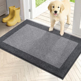PURRUGS Dirt Trapping Indoor Door Mat Light Grey front view