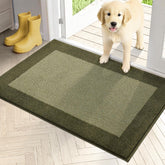 PURRUGS Indoor Doormat 24" x 36" Budding Green front view