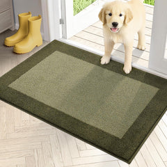 PURRUGS Indoor Doormat 24" x 36" Budding Green front view