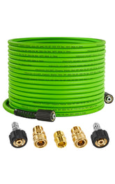 PWACCS Pressure Washer Hose 50 FT apple-green front view