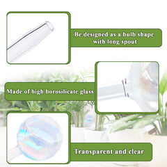 Pynqdfu plant watering globes displayed in garden
