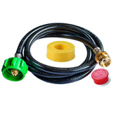 PYXGLAQ 6 Feet Propane Adapter Hose for Weber grills front view